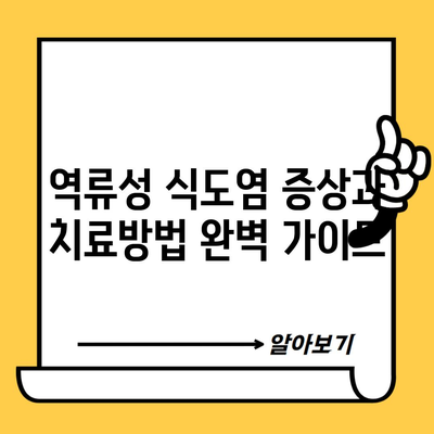 역류성 식도염 증상과 치료방법 완벽 가이드