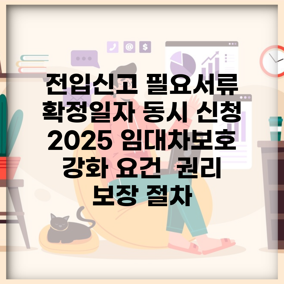 전입신고 필요서류 확정일자 동시 신청 | 2025 임대차보호 강화 요건 | 권리 보장 절차