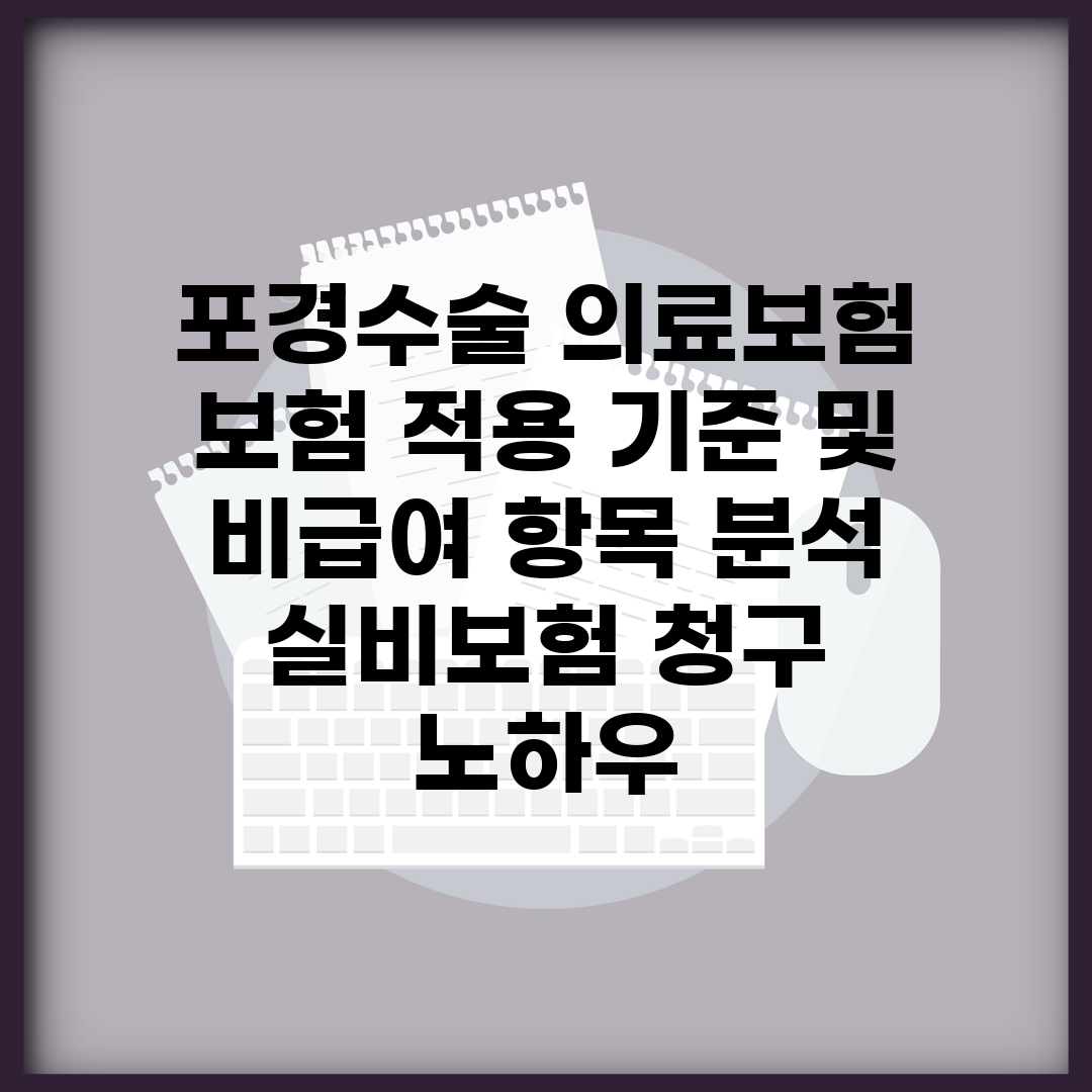 포경수술 의료보험 | 보험 적용 기준 및 비급여 항목 분석 | 실비보험 청구 노하우