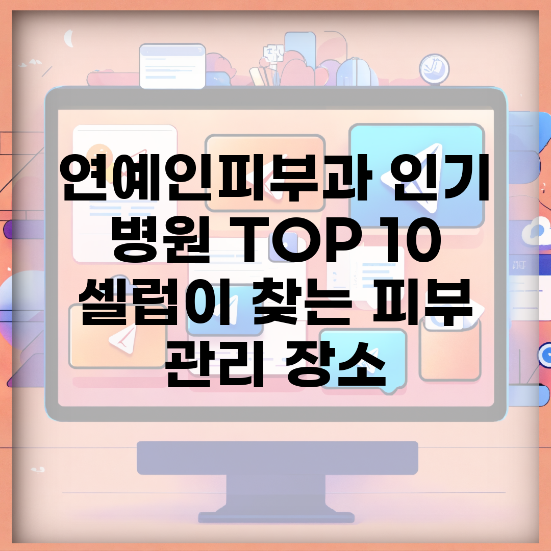 연예인피부과 인기 병원 TOP 10 | 셀럽이 찾는 피부 관리 장소