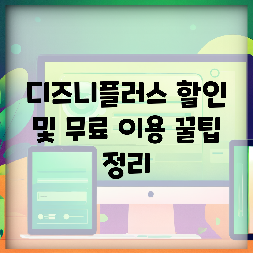 디즈니플러스 할인 및 무료 이용 꿀팁 정리
