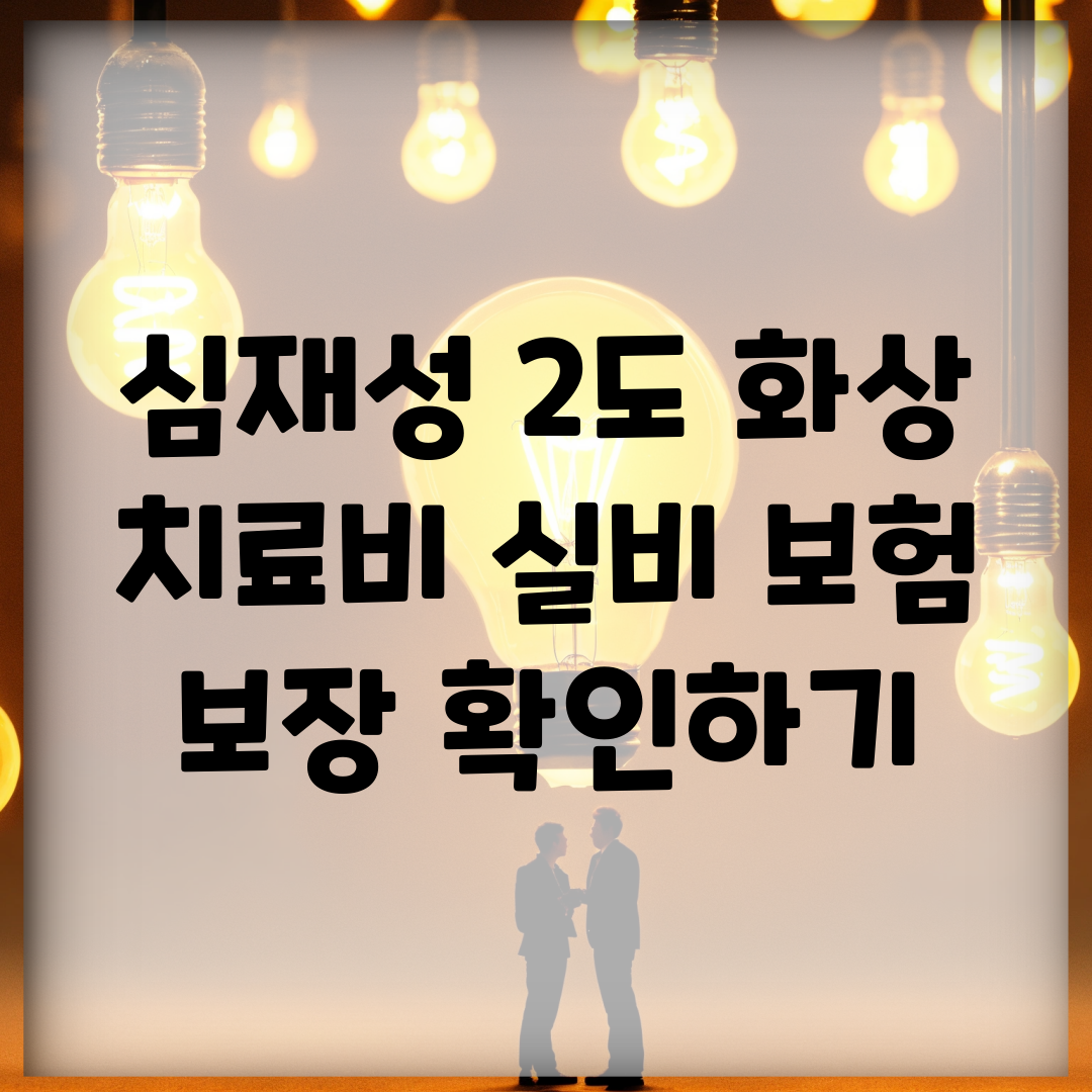 심재성 2도 화상 치료비, 실비 보험 보장 확인하기