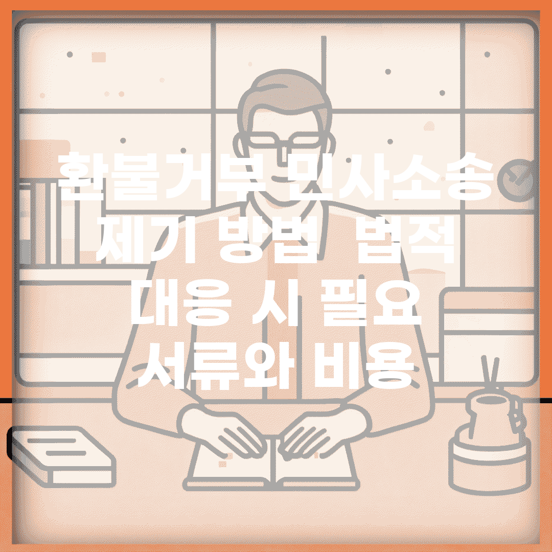 환불거부 민사소송 제기 방법 | 법적 대응 시 필요 서류와 비용