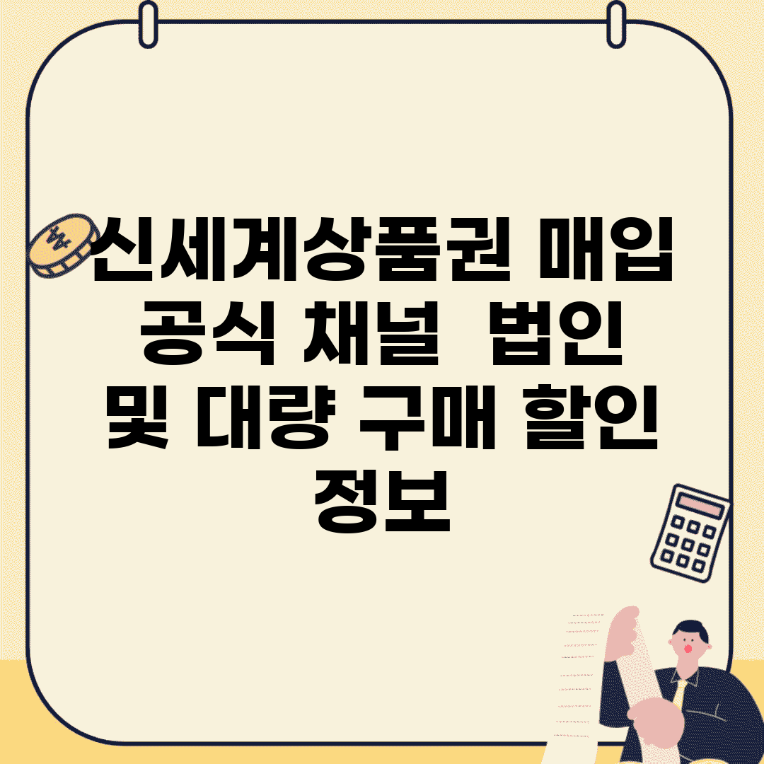 신세계상품권 매입 공식 채널 | 법인 및 대량 구매 할인 정보