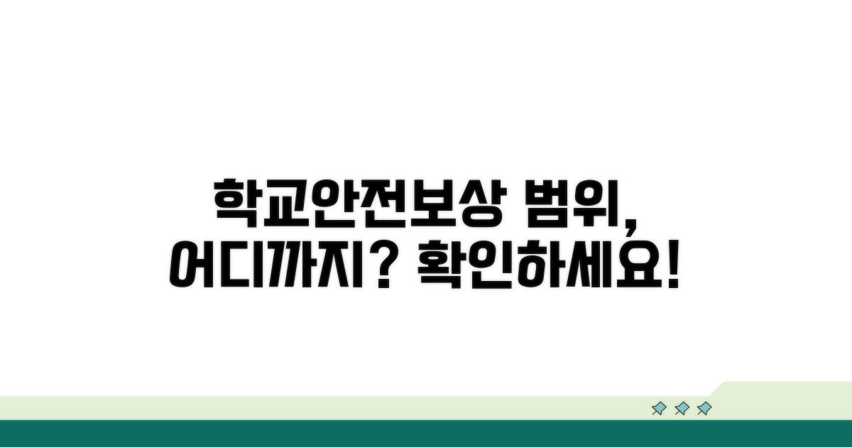 학교안전공제회, 보상범위 어디까지?