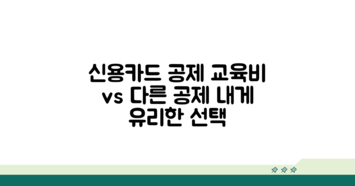 신용카드 공제, 교육비 vs 다른 공제