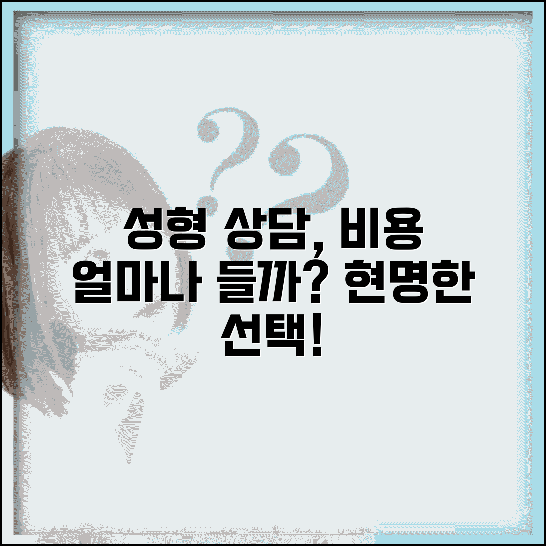 성형외과 상담 여러 곳 받는데 비용 많이 들까요 | 성형 상담 | 상담비 | 비교
