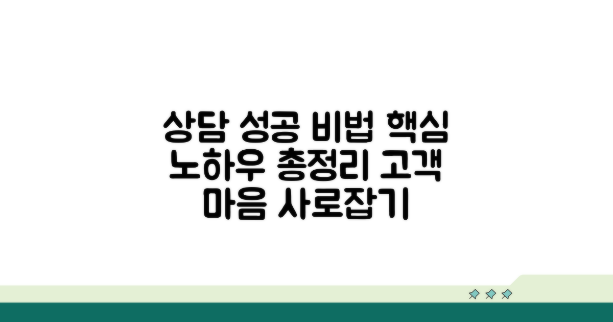 성공적인 상담 노하우