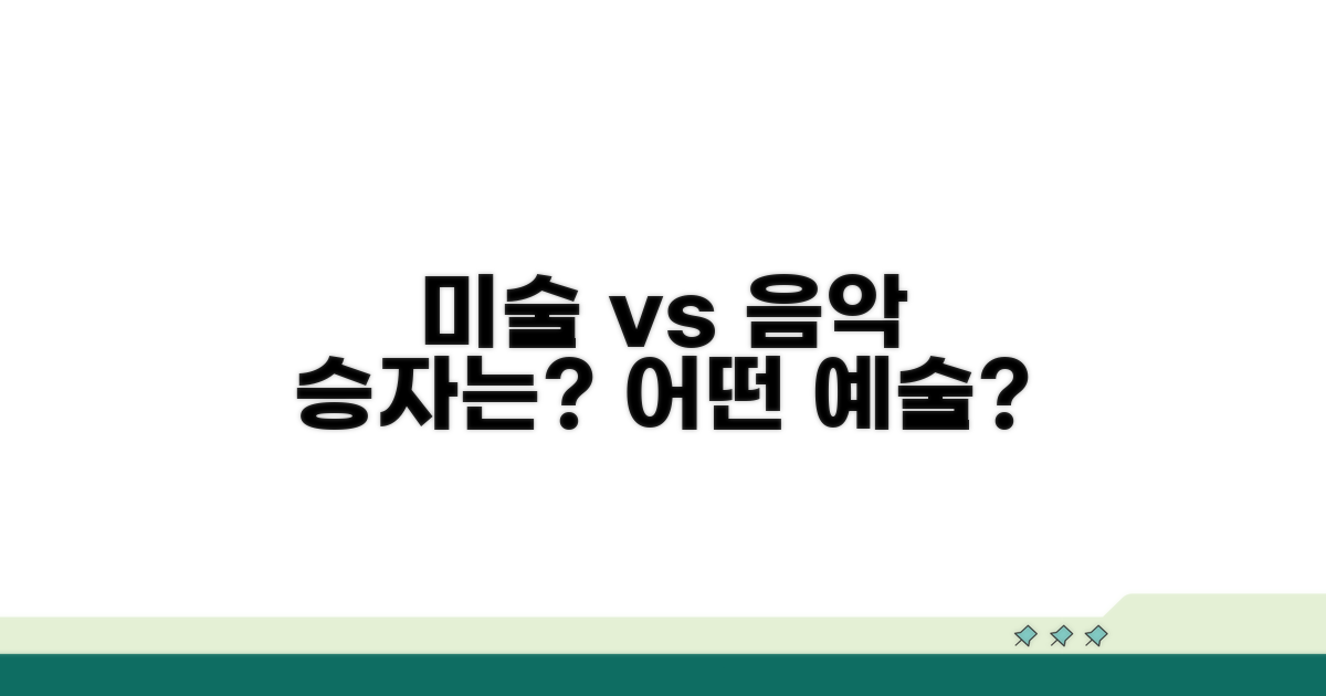 미술 vs 음악, 무엇이 좋을까