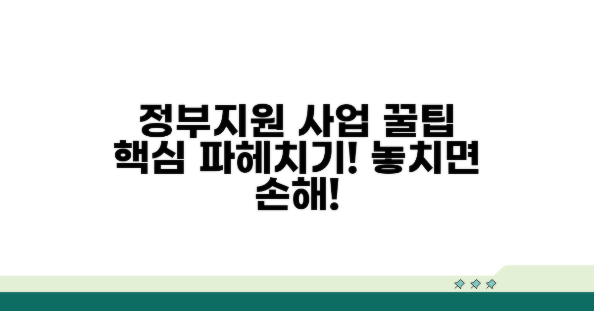 정부 지원 사업 활용 노하우