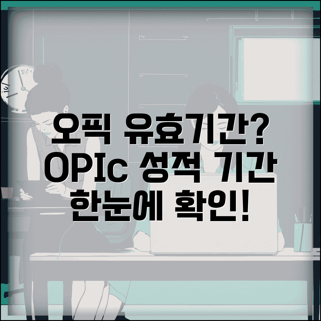 오픽 유효기간 확인 | OPIc 성적 유효성 기간 완벽정리