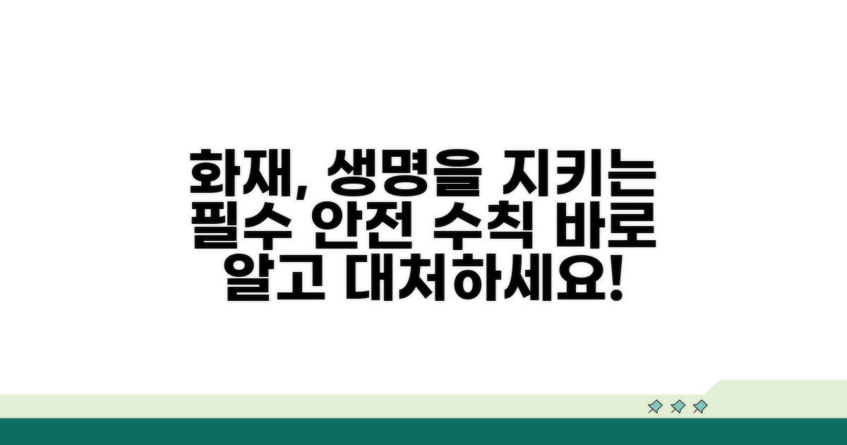 화재 위험, 꼭 알아야 할 점