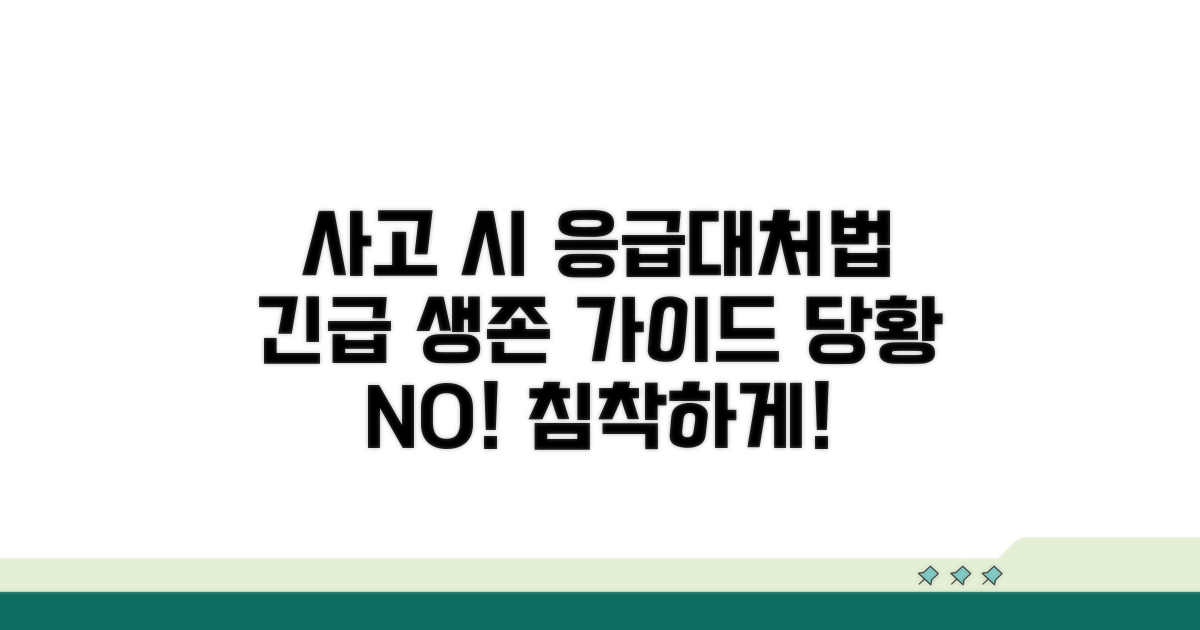 사고 발생 시 대처법 완벽 정리