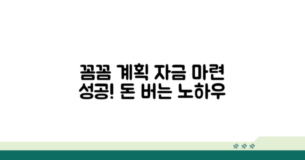 꼼꼼한 계획서 작성으로 자금 마련 성공