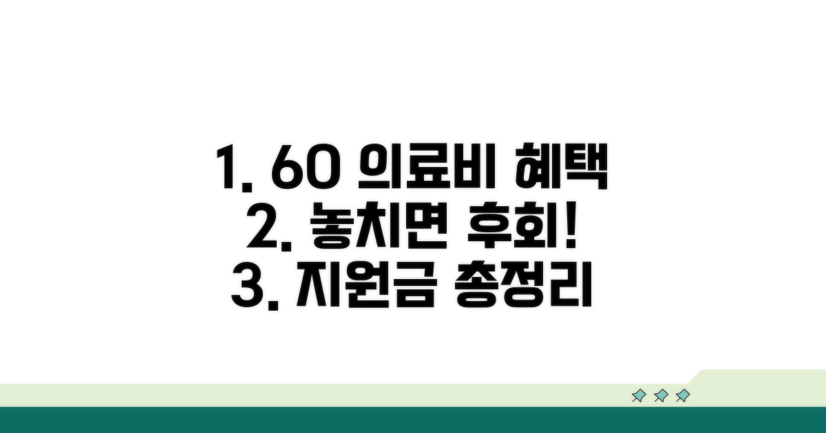 60세 이상 의료비 지원 혜택 알아보기