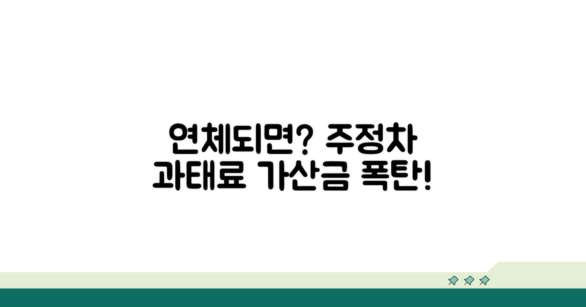 주정차위반 과태료 납부 연체 시 가산금