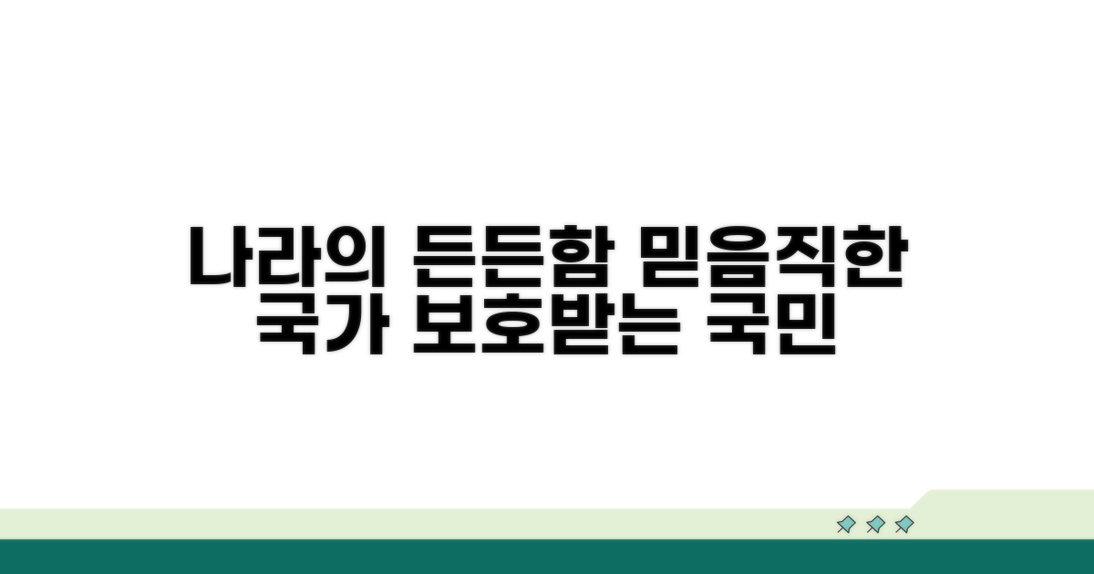 믿음직한 국가 기관의 든든함
