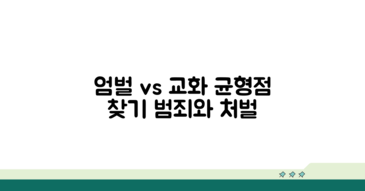 엄벌화와 교화, 균형점 찾기