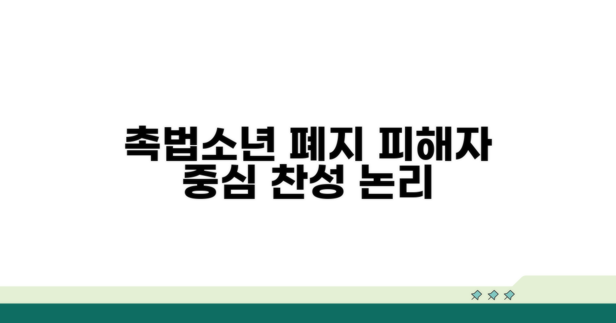 피해자 중심, 촉법소년 폐지 찬성 논리