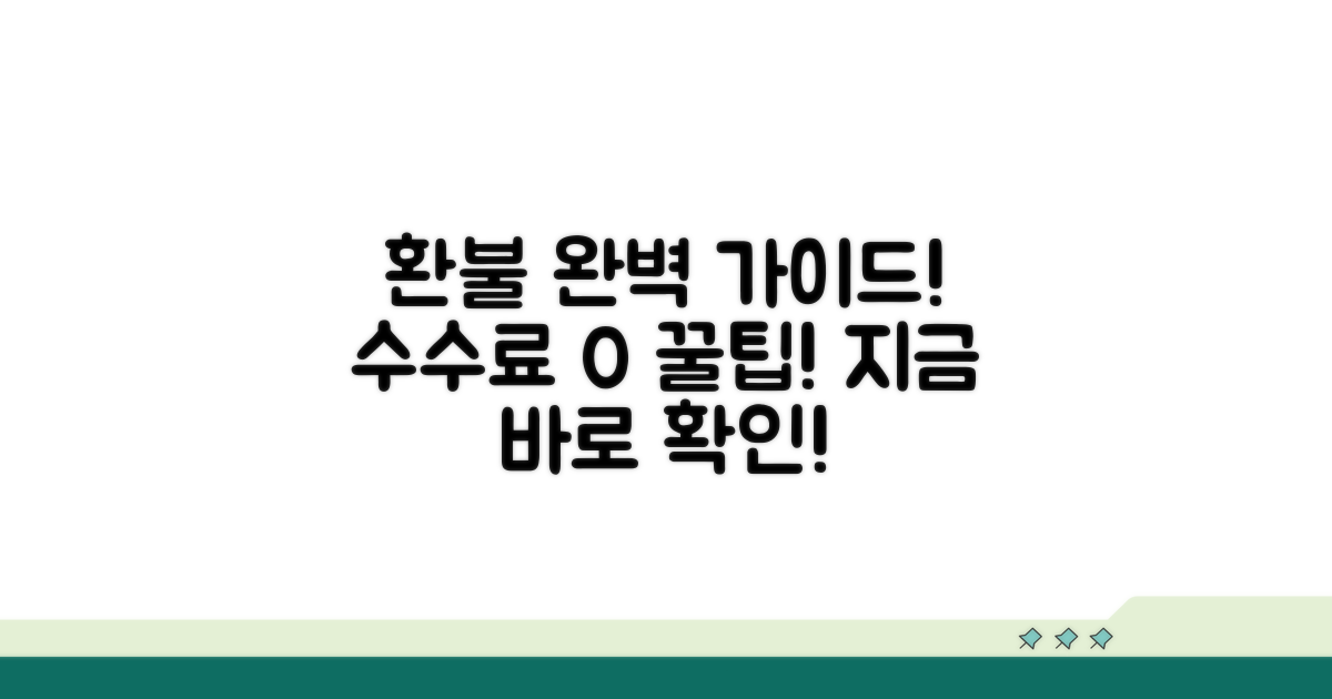 환불 절차와 수수료 상세 안내