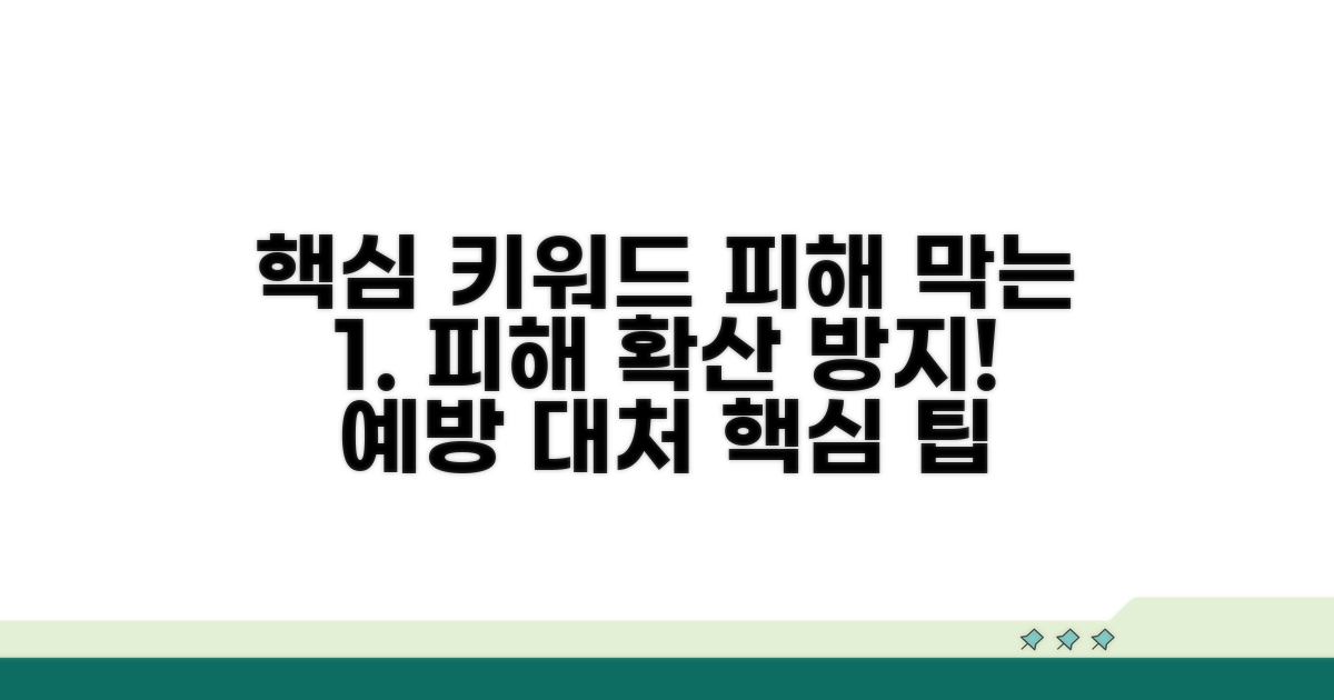 피해 확산 막는 예방 팁과 대처 요령
