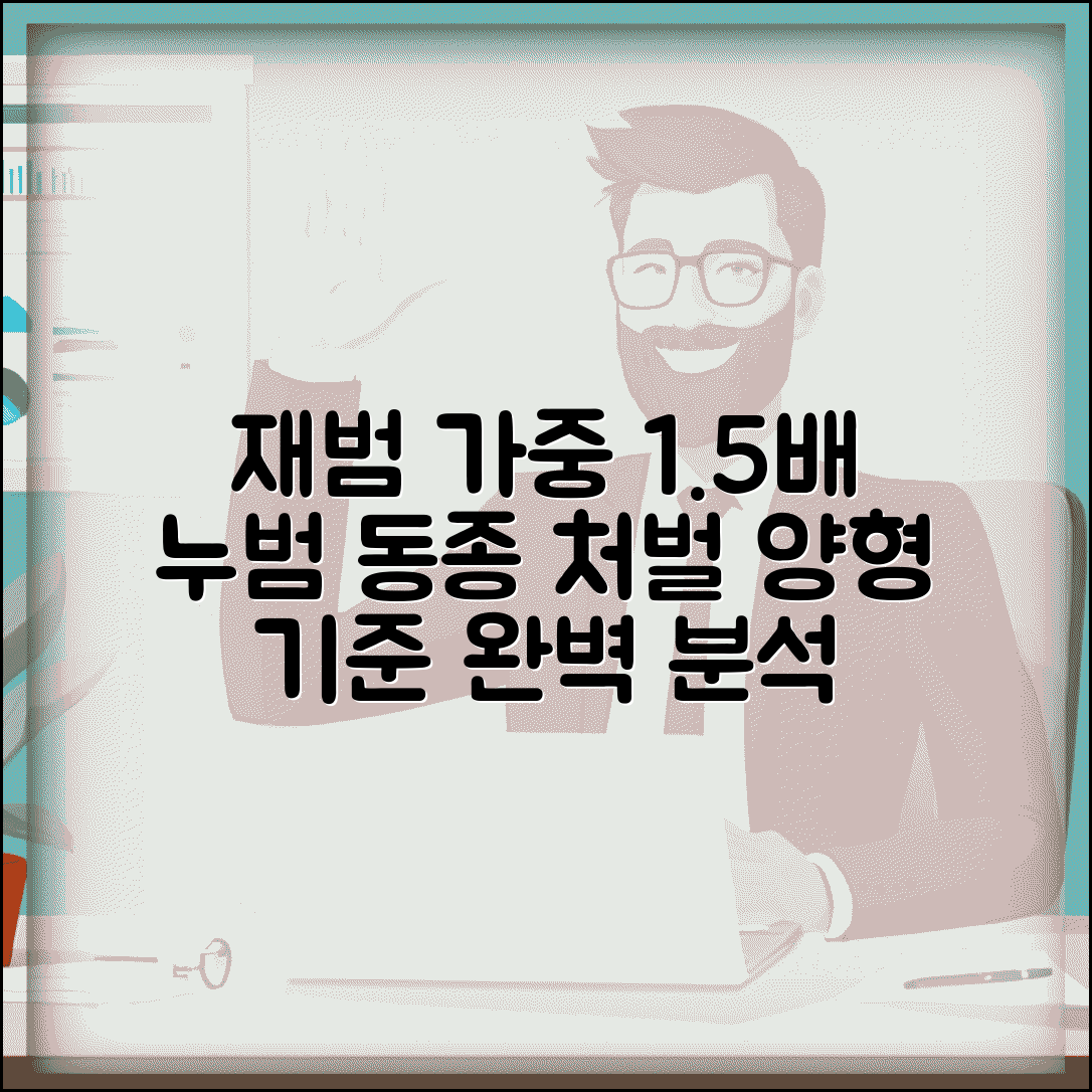 재범 가중처벌 1.5배 | 동종재범 누범 가중처벌 배수와 양형 기준