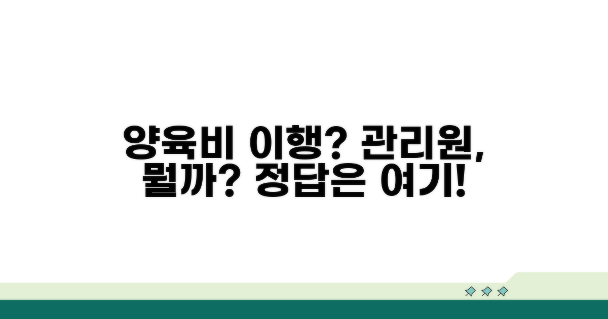 양육비 이행관리원, 무엇을 할까