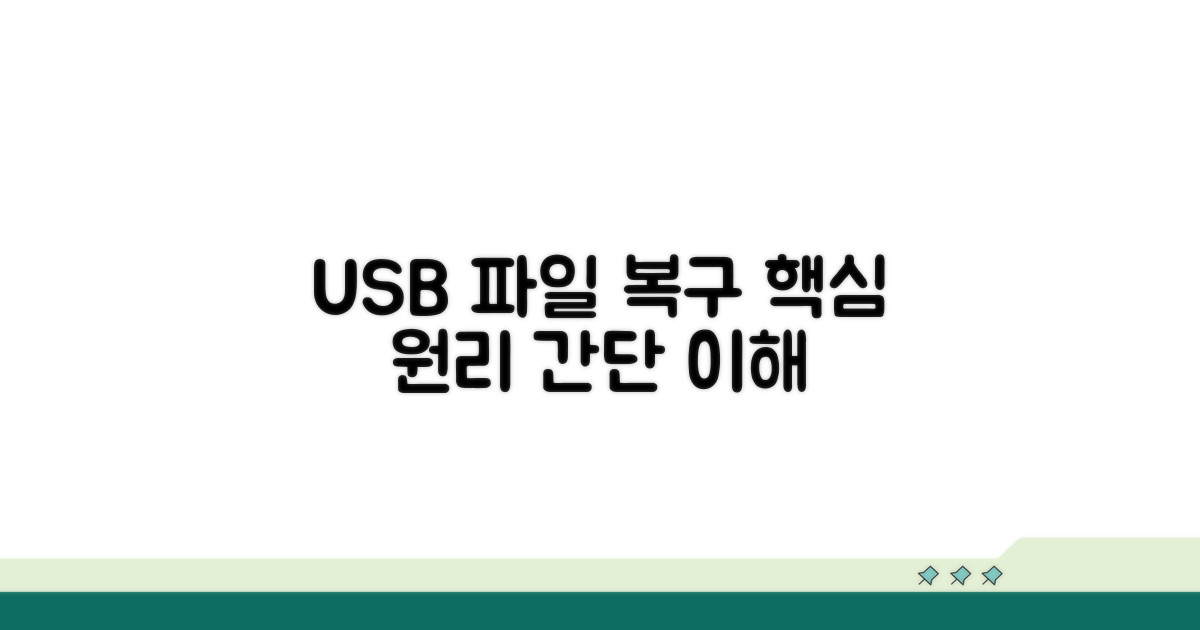 USB 삭제 파일 복구 기본 원리