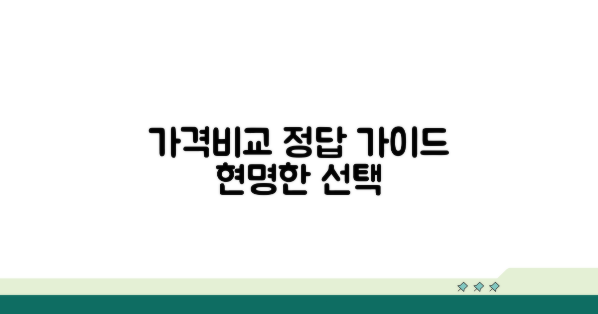 가격 비교와 선택 가이드