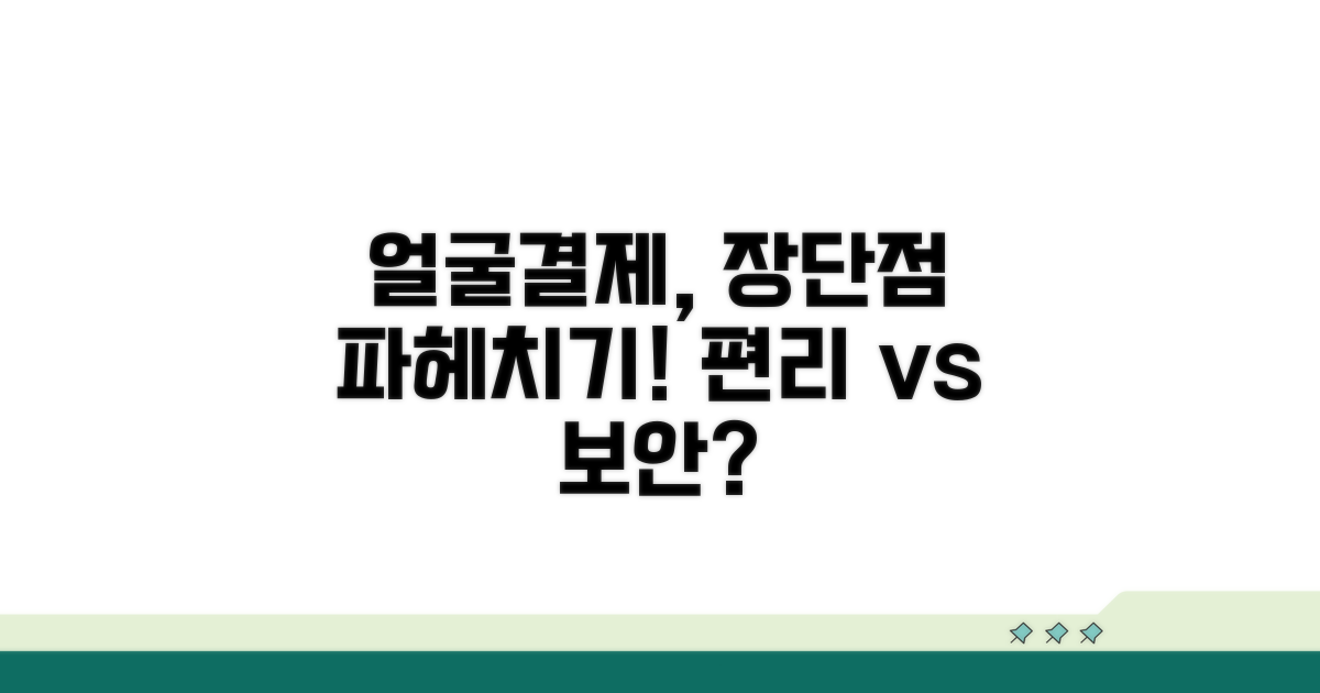 얼굴인식 결제, 장단점 분석