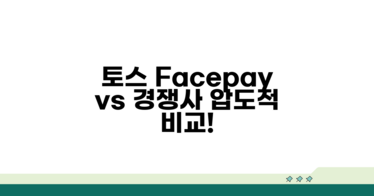 토스 페이스페이 vs 경쟁 서비스 비교
