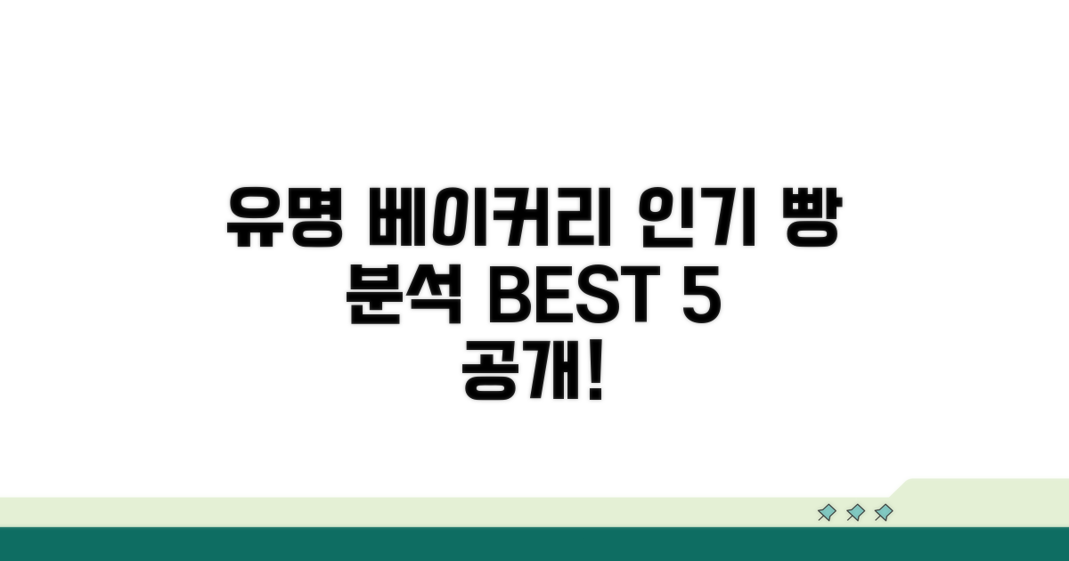 유명 베이커리 인기 빵 분석