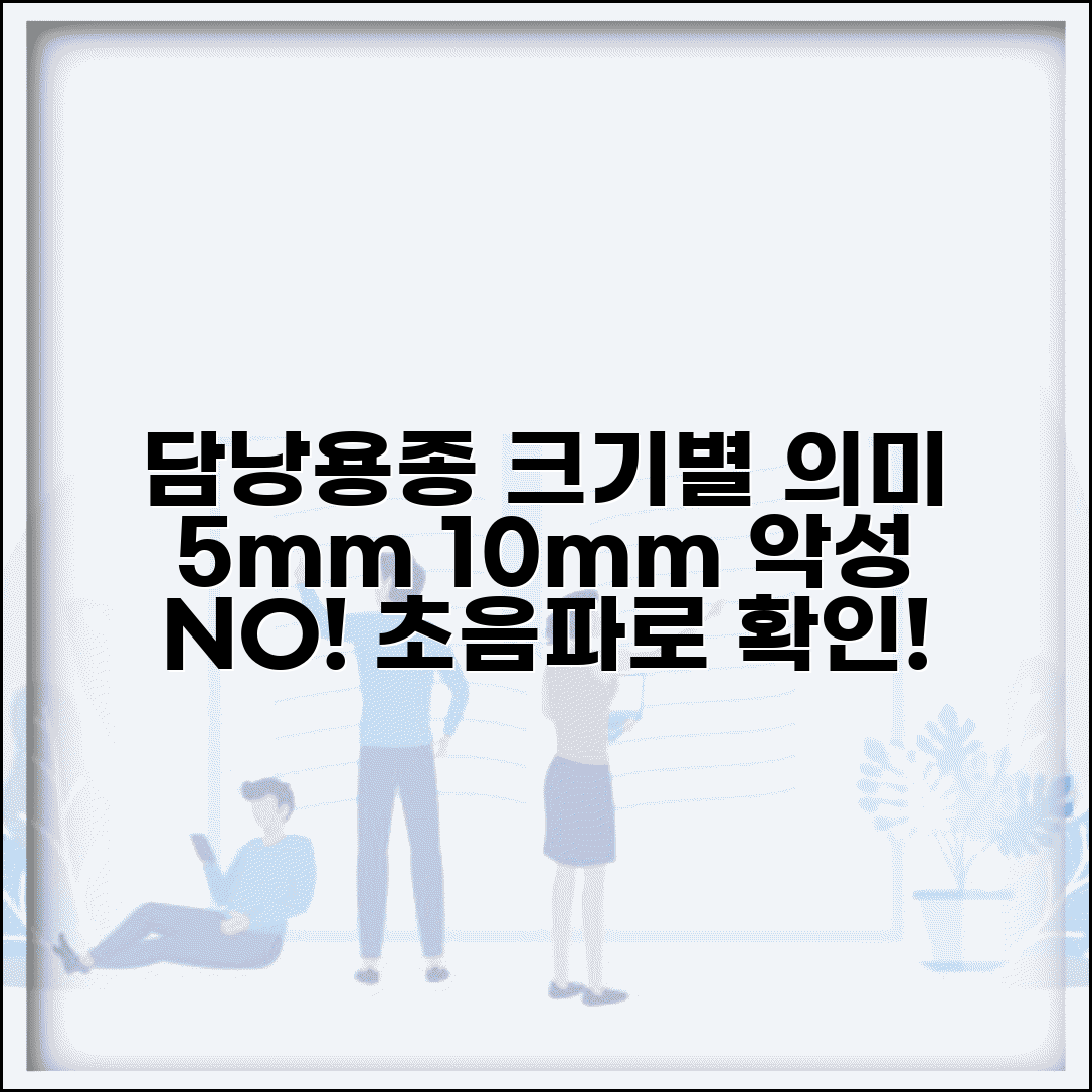 복부초음파 담낭용종 크기별 의미 | 담낭 용종 5mm 10mm 악성 위험 제거
