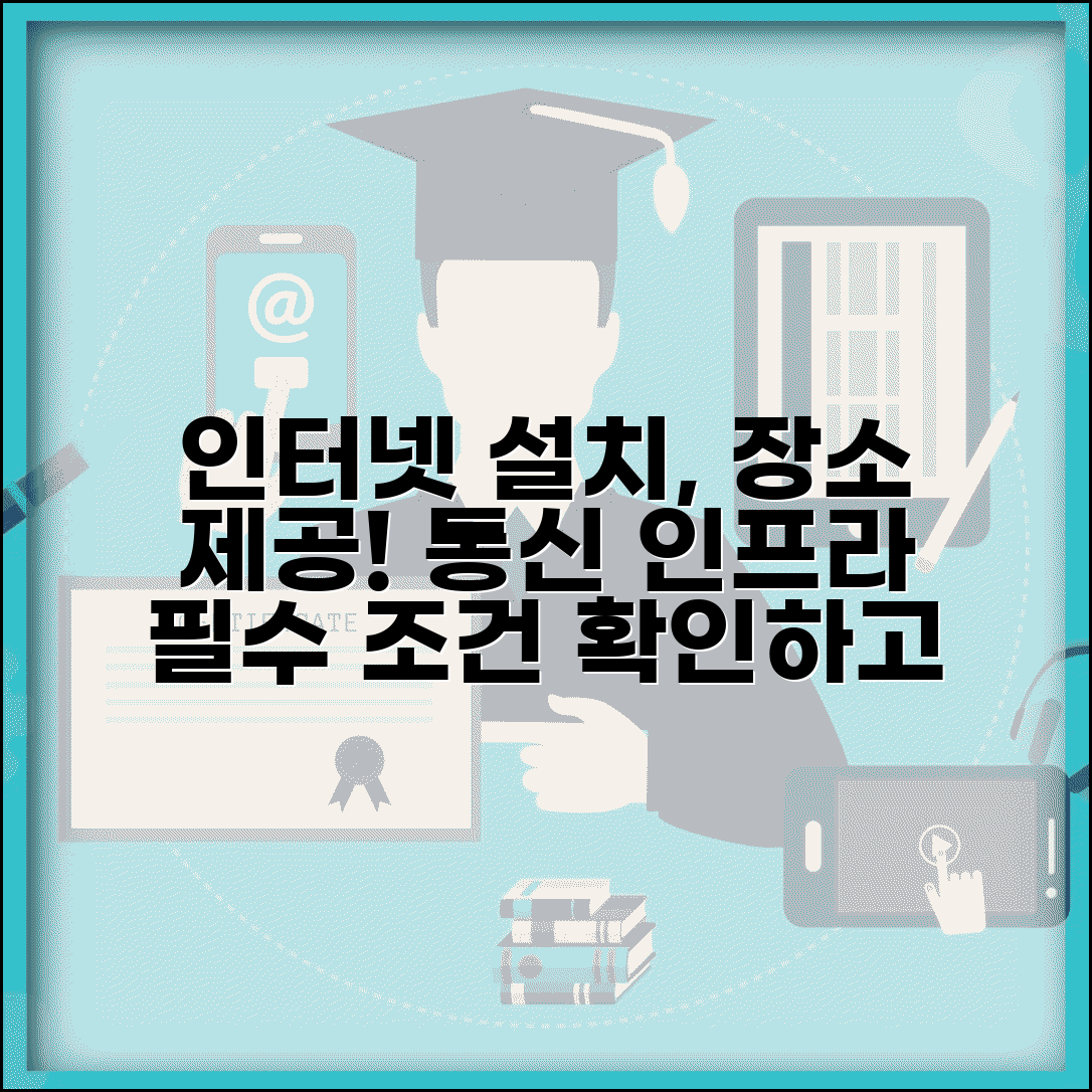 인터넷 설치장소제공 통신 인프라 | 인터넷 설치 시 장소 제공 조건