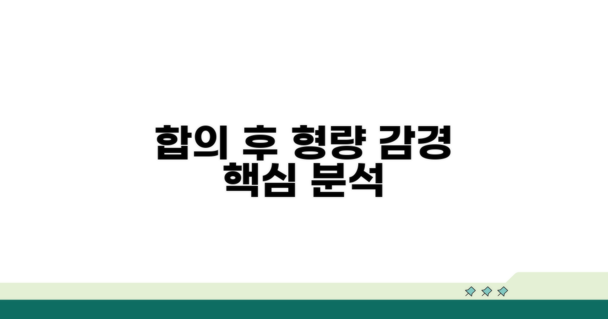 합의 후 형량 감경 사례 분석