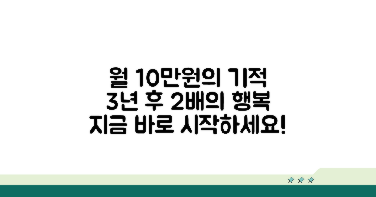 월 10만원으로 3년 후 받는 금액