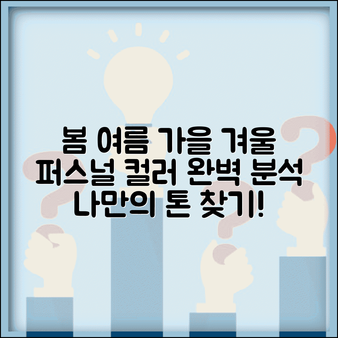 퍼스널 컬러 종류 | 봄 여름 가을 겨울 + 세부 톤 구분