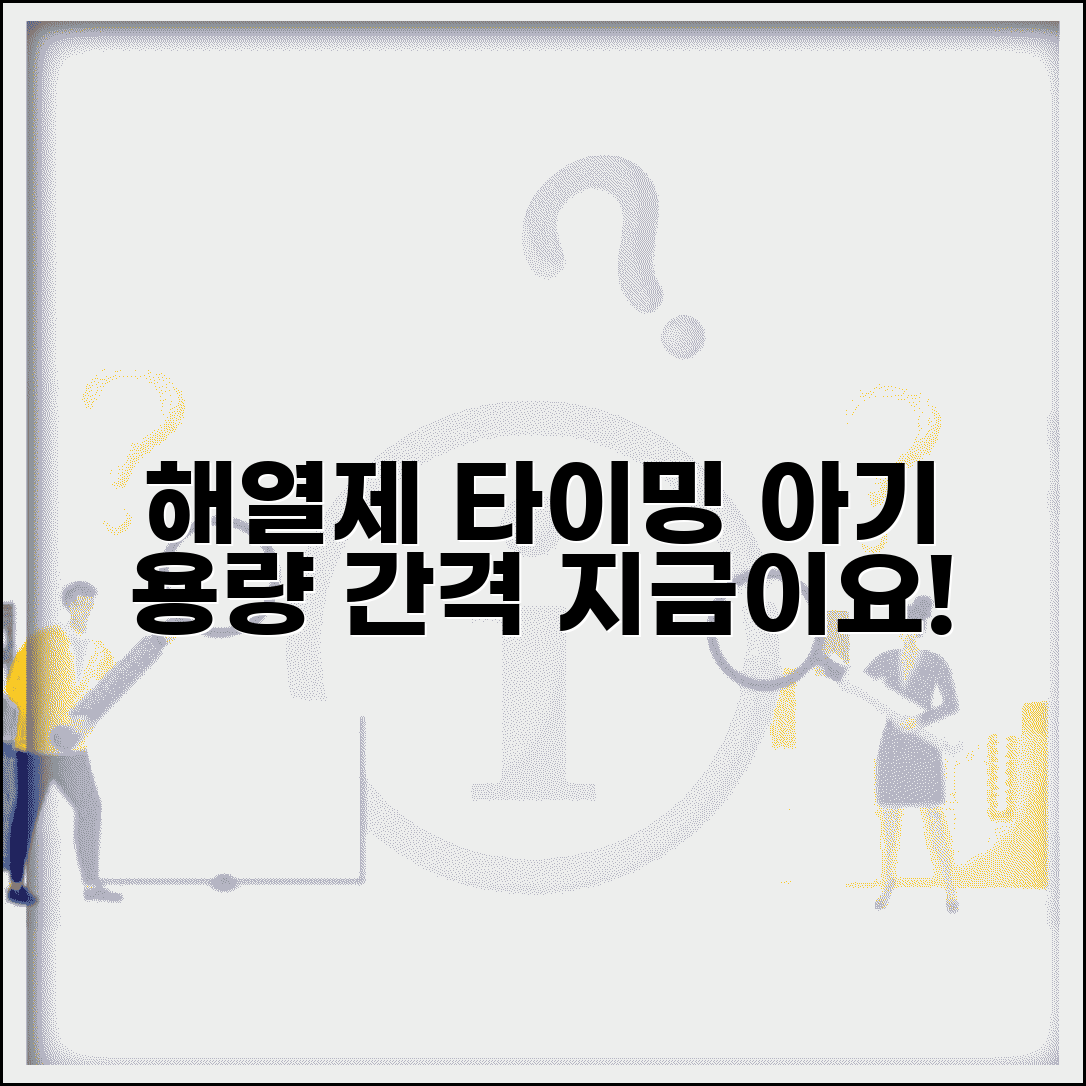 해열제 먹이는 시기 | 아기 해열제 용량 간격