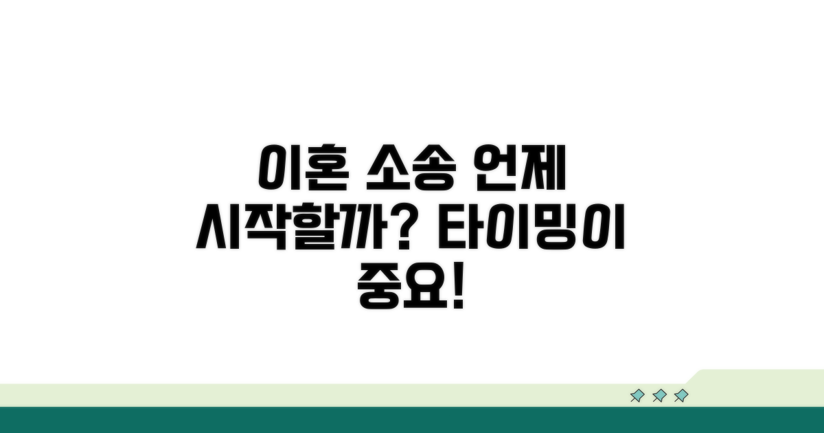 이혼 소송, 언제부터 시작할까