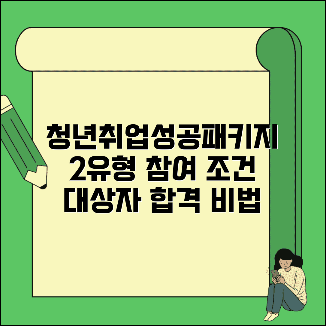 청년 취업성공패키지 2유형 참여 조건 | 대상자 선정 기준과 서비스 내용