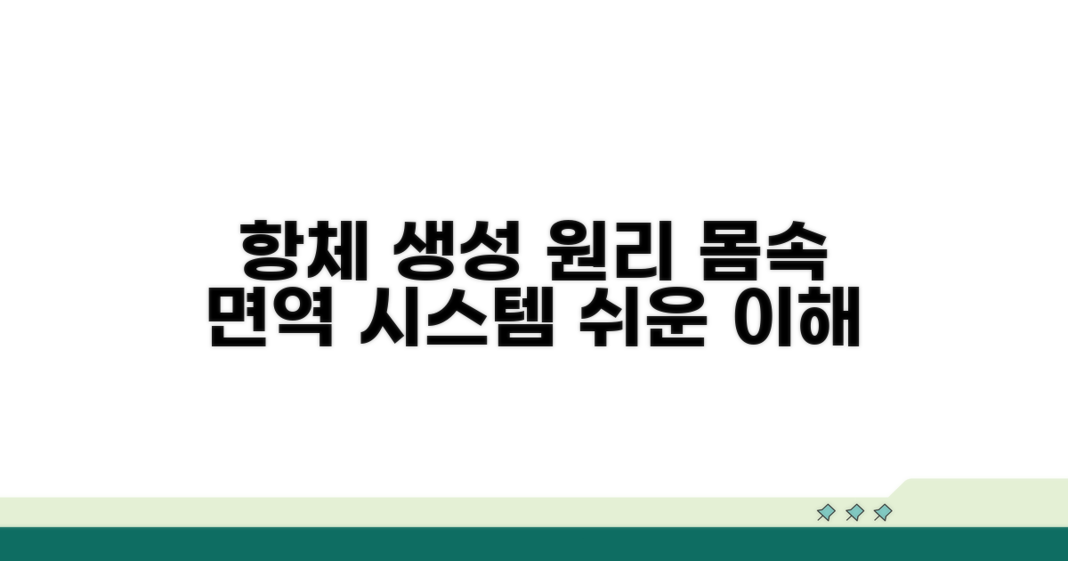몸속 항체 형성 과정, 원리를 알면 쉬워요