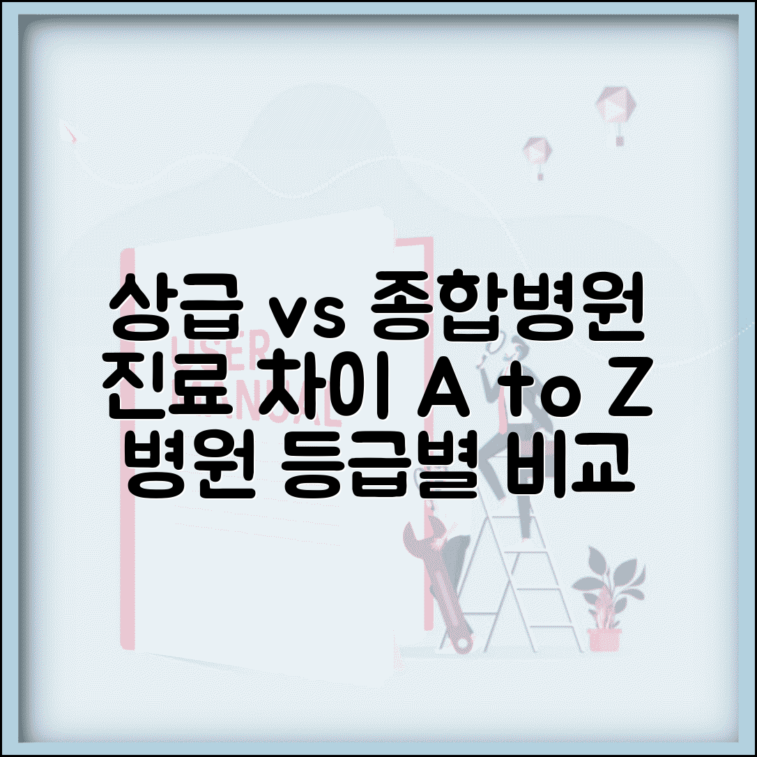 상급종합병원 vs 종합병원 진료 차이 실제 경험 | 병원 등급별 진료 수준