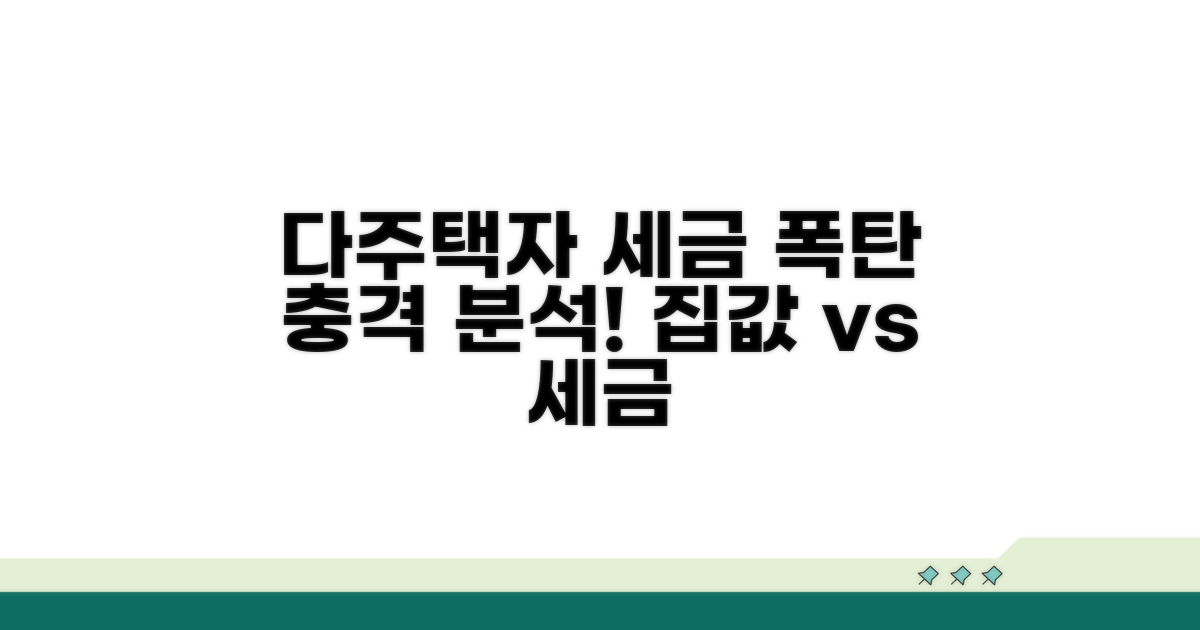 다주택자 세금 부담 분석