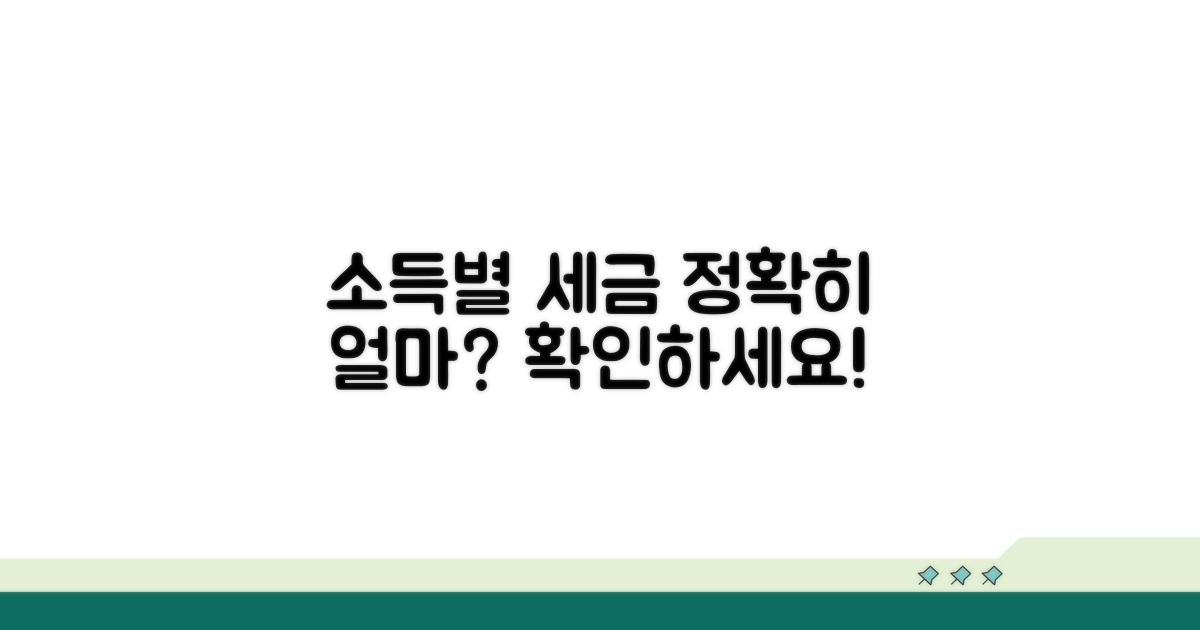 소득 구간별 세금 비율 완벽 분석