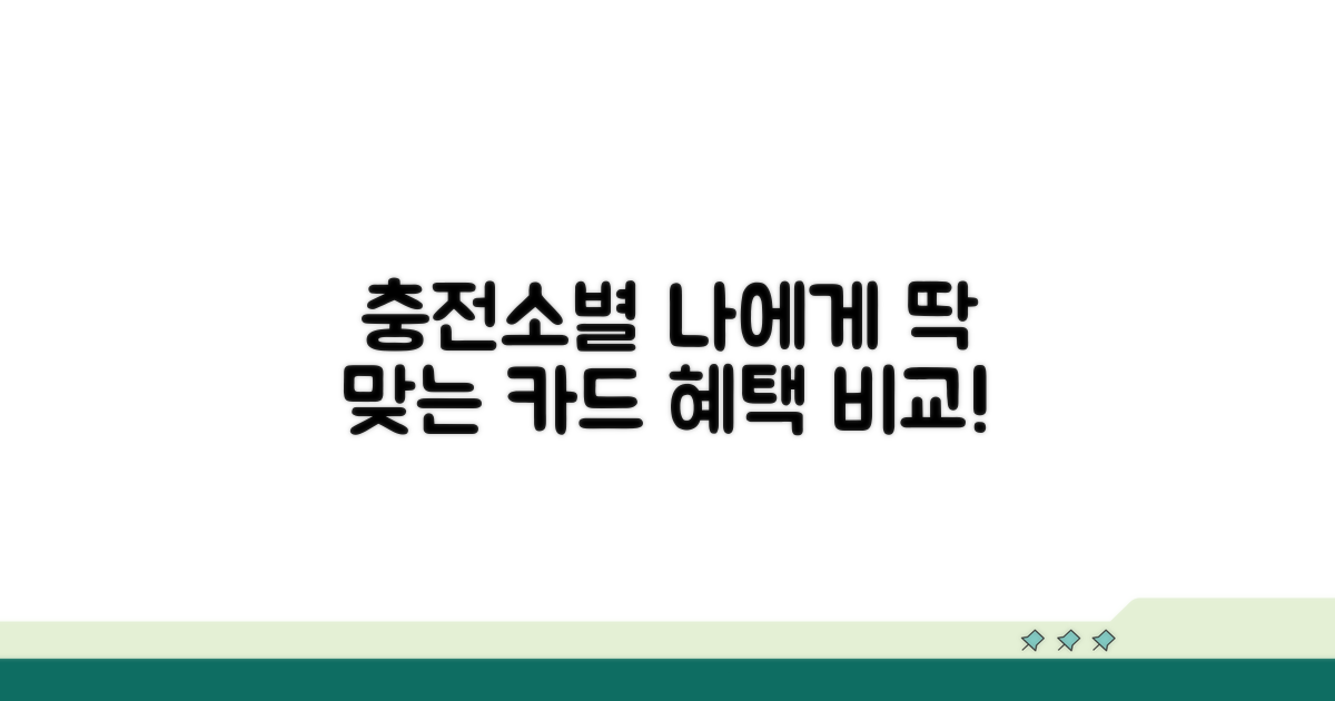 충전소별 맞춤 카드 혜택 비교