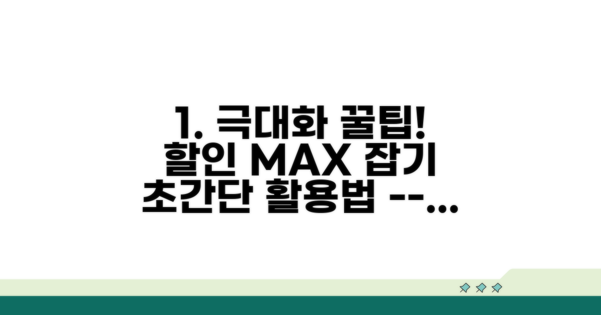 할인 극대화 실전 활용 꿀팁