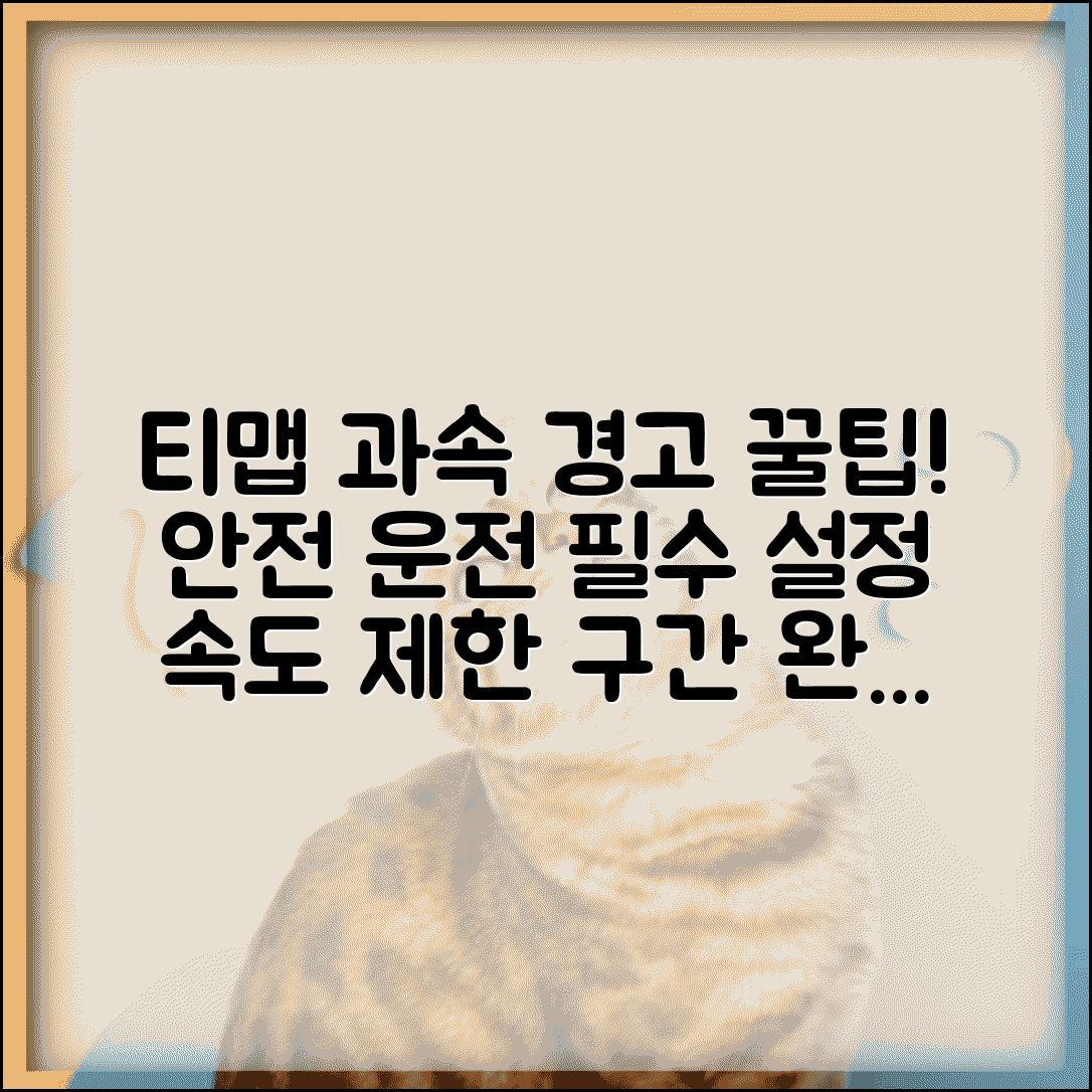 티맵 과속 경고 설정 방법 | 안전운전 보조 기능 | 속도제한 구간 대비 전략