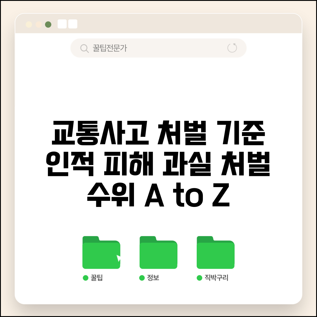 교통사고 처벌 기준 | 교통사고 과실 인적피해 처벌 수위