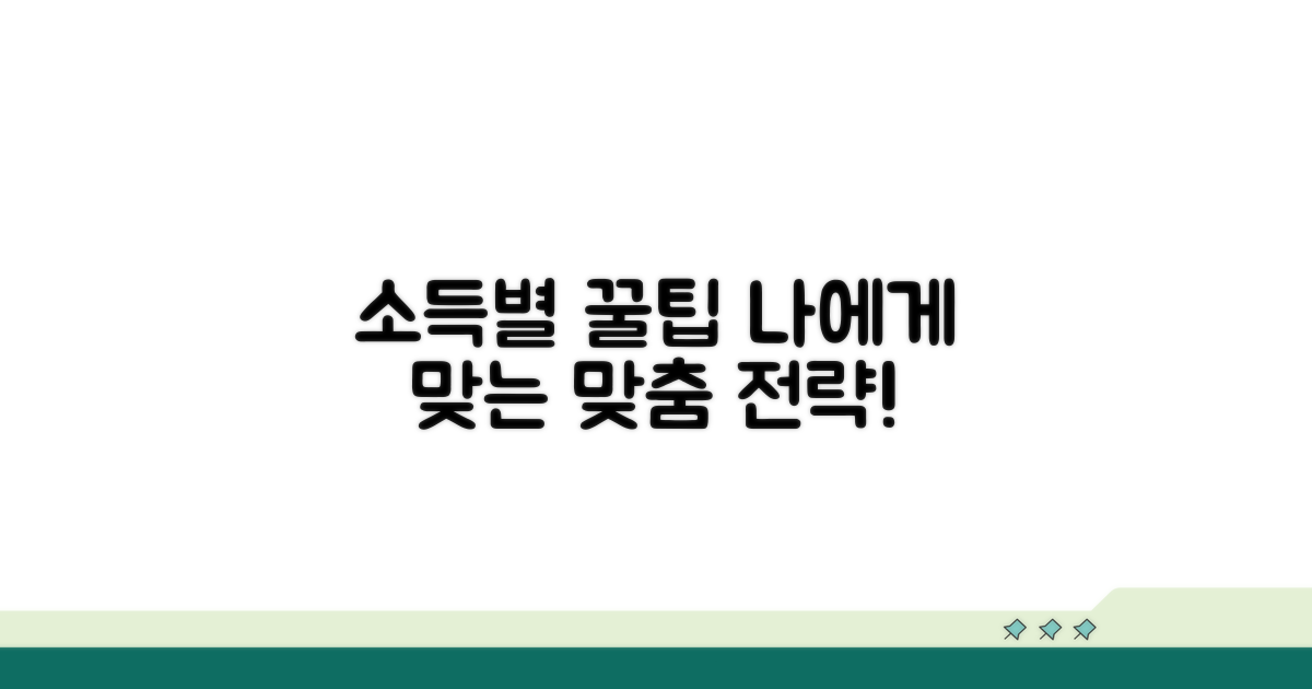 소득 유형별 맞춤 전략과 꿀팁