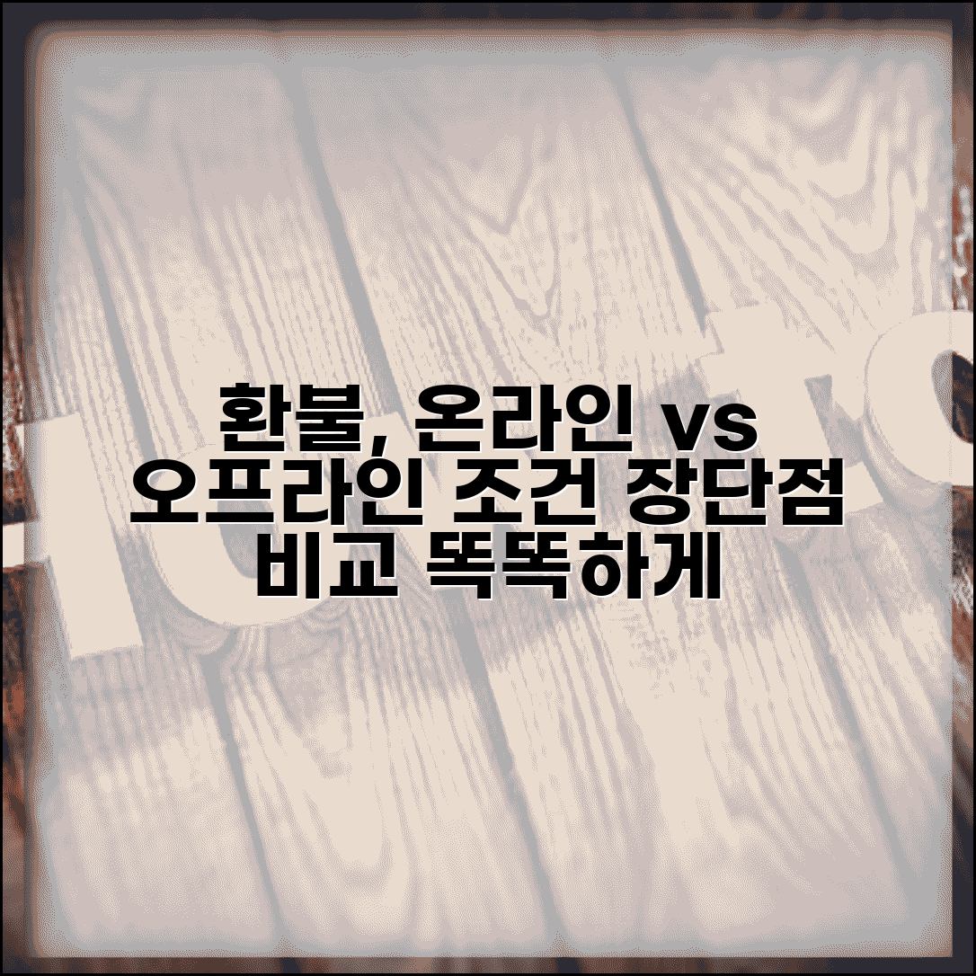 승차권 환불 온라인 vs 오프라인 | 채널별 환불 조건 및 장단점